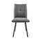 Armen Living Rylee Dining Room Accent Chair in Charcoal Fabric and Black Finish, PK2 LCRYSICHA - alternate 9